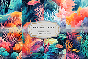 MYSTICAL REEF. Seamless Pack, a Texture Illustration by RefinedFantasyStudio (Thumbnail 1 of 9)