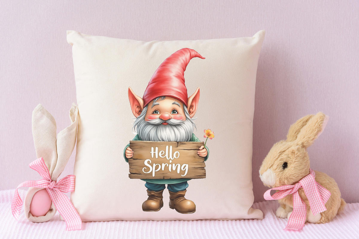 Hello Spring Gnome, an Illustration by RobertsArt (Photo 5 of 7)
