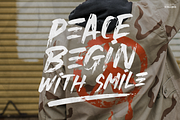 Higher Peace | Rough Brush Duo Font, a Font by Denustudios (Thumbnail 5 of 13)