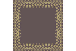 Floral Modern Vector Frame, a Texture Graphic by FineArtStudio