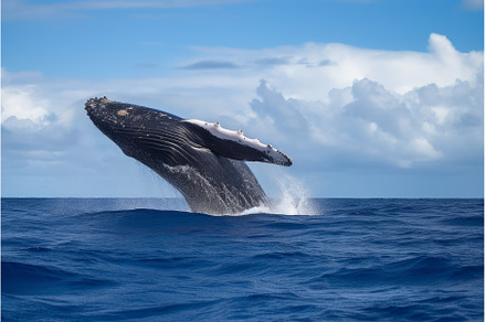 Humpback whale. Generate Ai, an Animal Photo by Ylivdesign