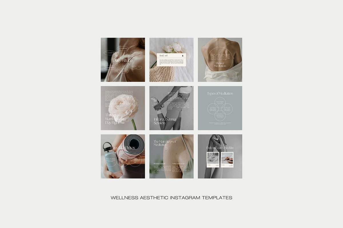 600 Wellness Instagram Templates for Coaches | Canva Bundle