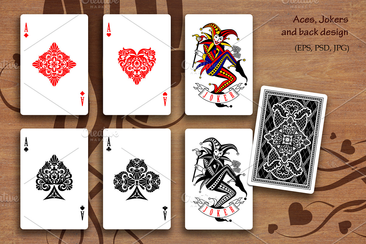 Playing cards original design, an Object Illustration by Retro Graphic Box (Photo 4 of 6)