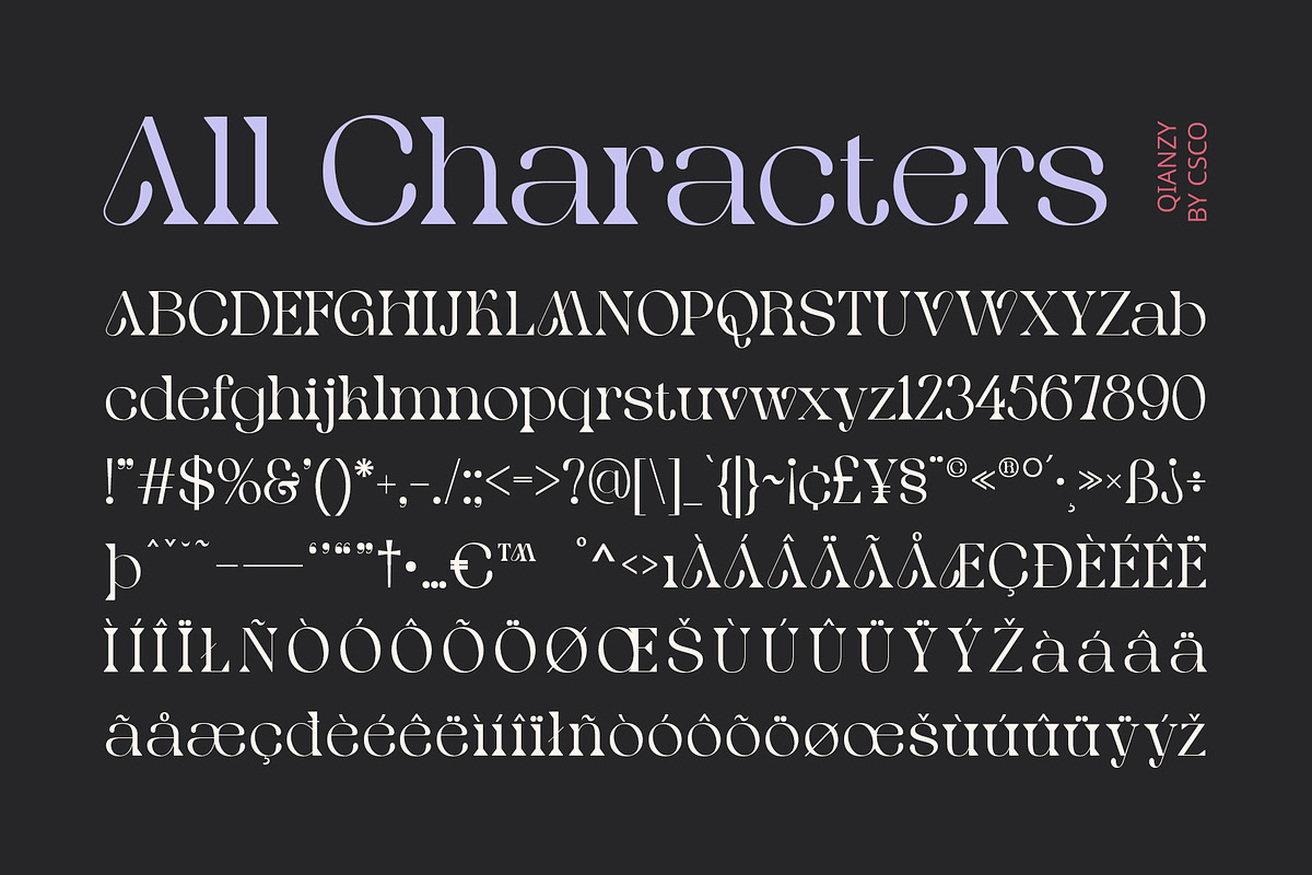 Qianzy – Elegant Font, a Serif Font by Craft Supply Co. (Photo 8 of 8)