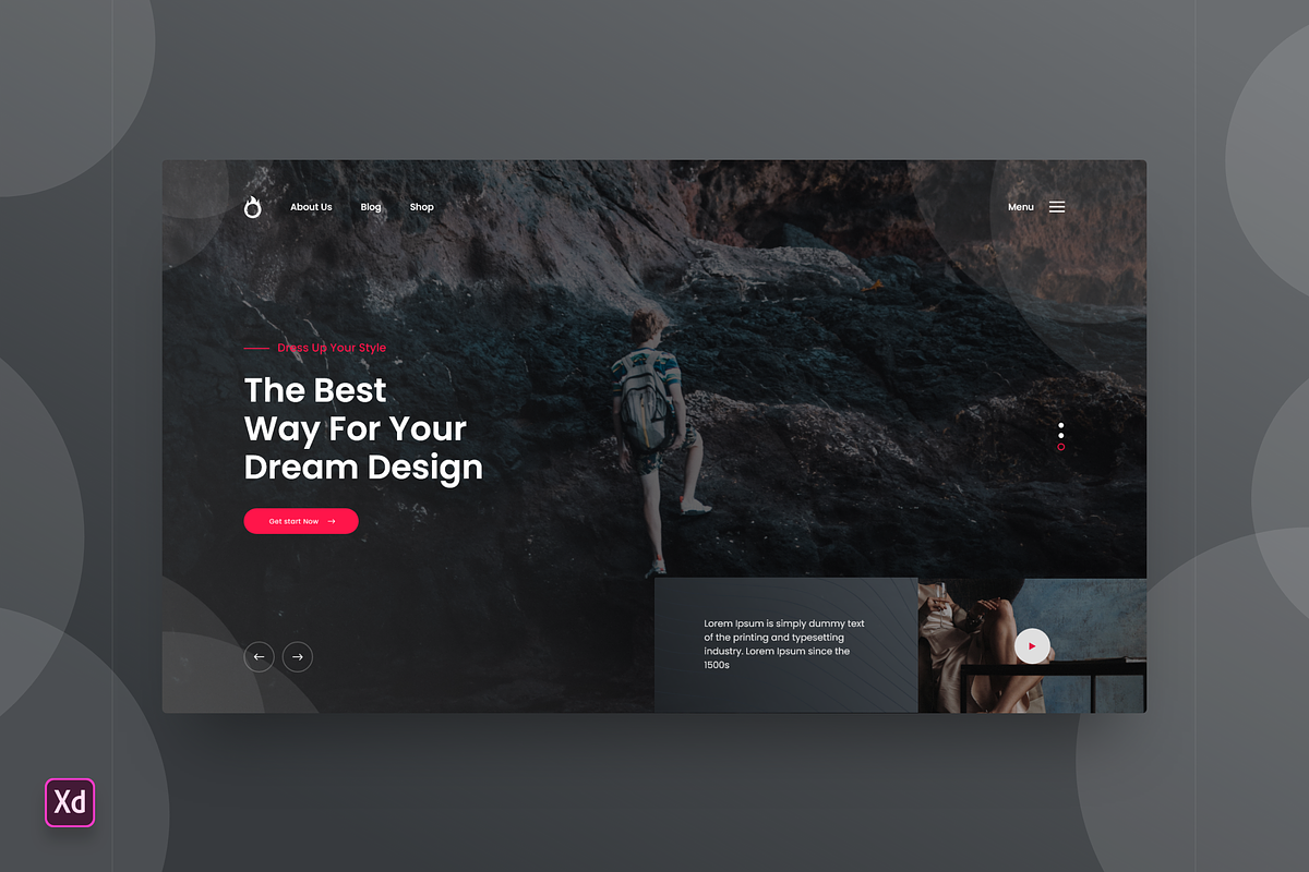 Hero Header Landing Page Template, a Landing Page Template by ExplicitConcepts