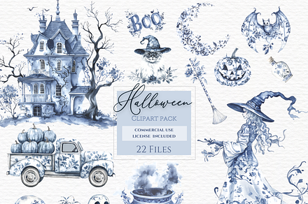Toile Halloween Clipart, a Seasonal Illustration by Invite to Clipart