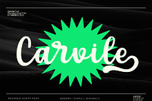 Carvile - Rounded Calligraphy Font
