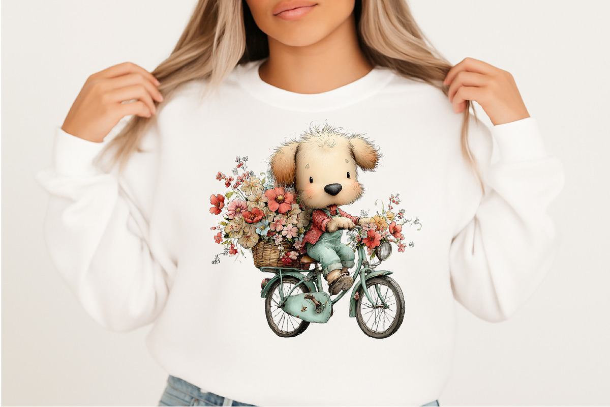 Whimsical Summer Dogs Clipart, an Illustration by Craft Nest (Photo 7 of 11)