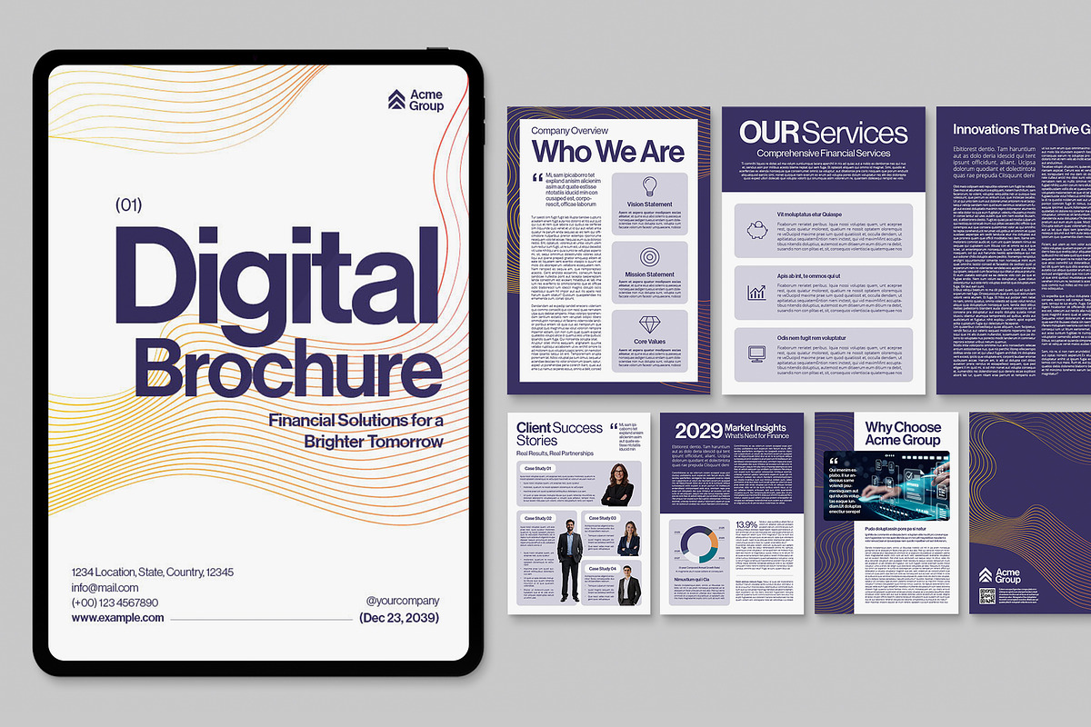 Digital Brochure Template preview 6