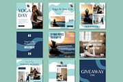 Yoga Social Media Post Templates, a Social Media Template by BoontenStudio (Thumbnail 5 of 7)