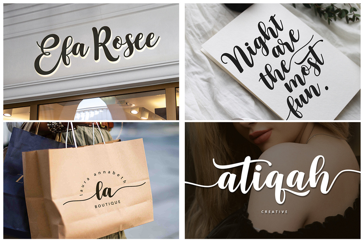Garden, a Script Font by Alpha Bento (Photo 3 of 8)