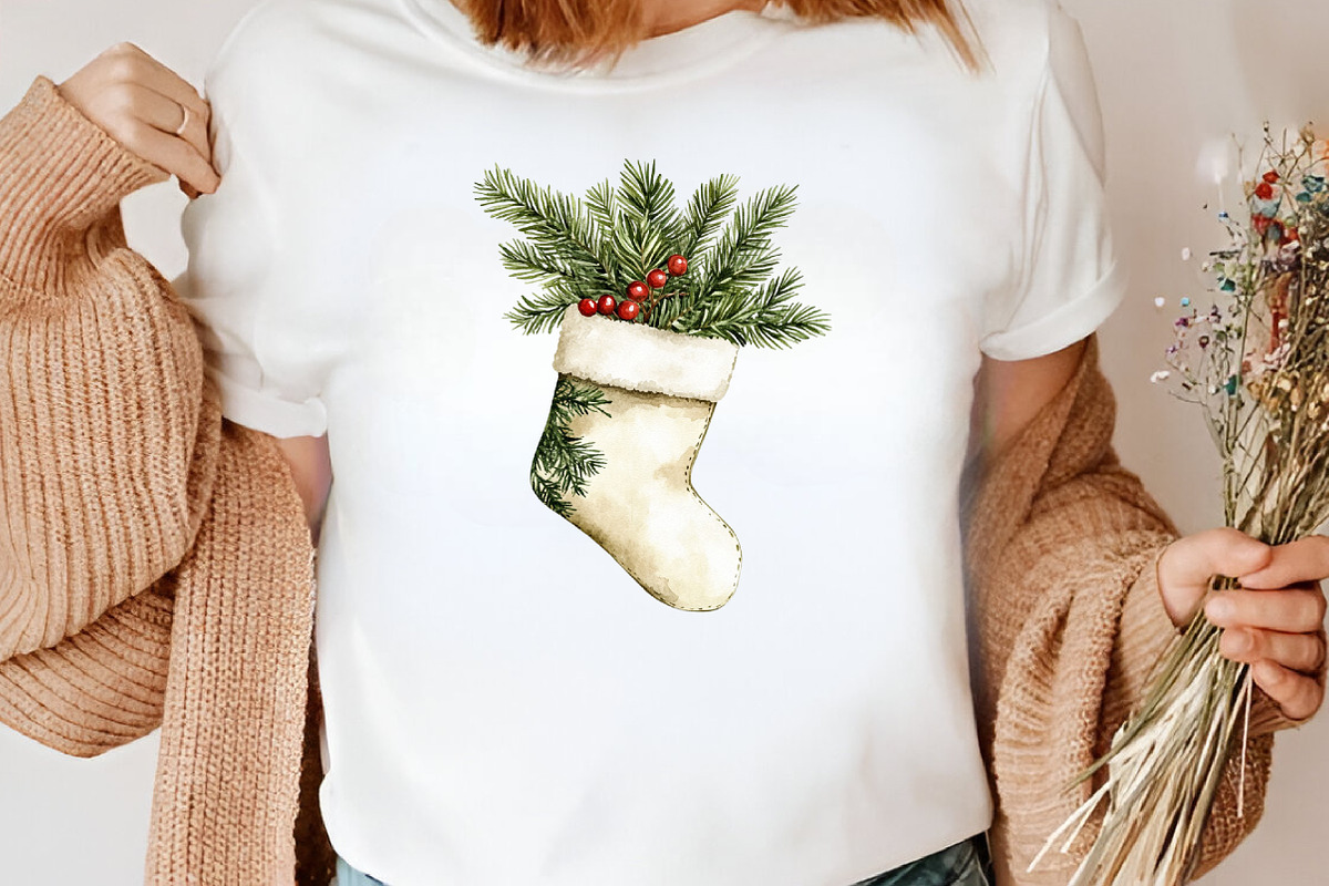 Watercolor Aesthetic Christmas PNG, an Illustration by Canvas Craft (Photo 6 of 7)
