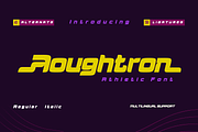 Aougtron | Athletic Font, a Font by twinstd (Thumbnail 1 of 14)