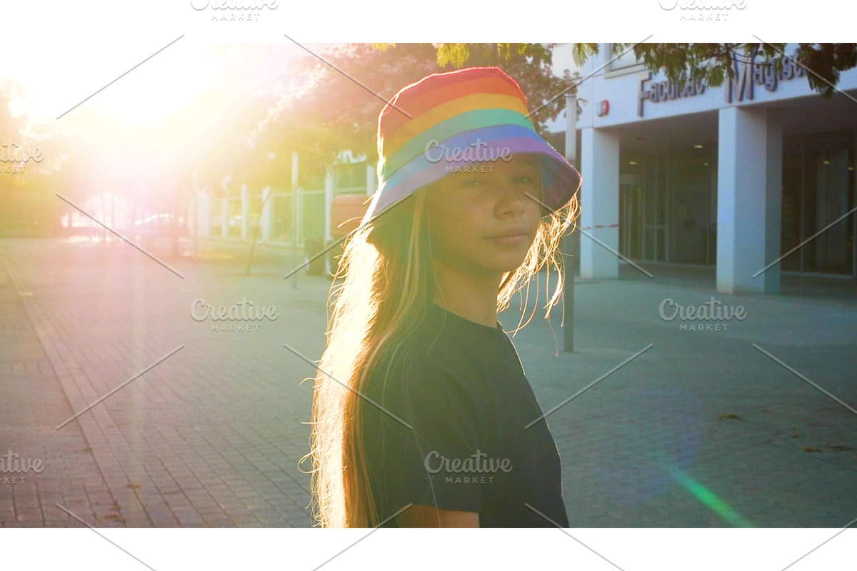 A colorful video shows young girls, a Graphic by Jyliana's shop (Photo 1 of 2)