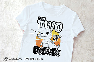 I Am Two Hear Me Rawr, 2nd Birthday