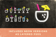 Beach Drinks Icons, an Outline Icon by Ben Buysse (Thumbnail 2 of 3)
