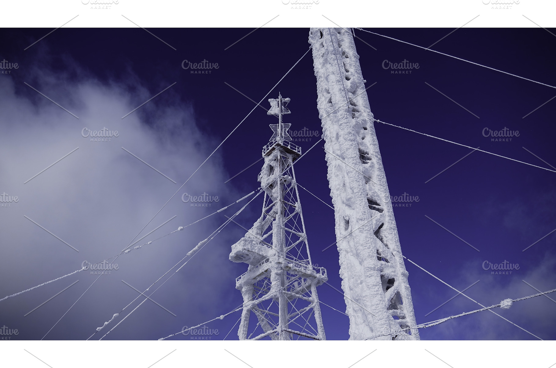 High voltage wires and poles are, an Industrial Photo by Media Whale Stock