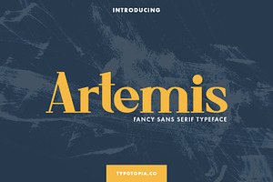 Artemis Fancy Sans Serif Typeface
