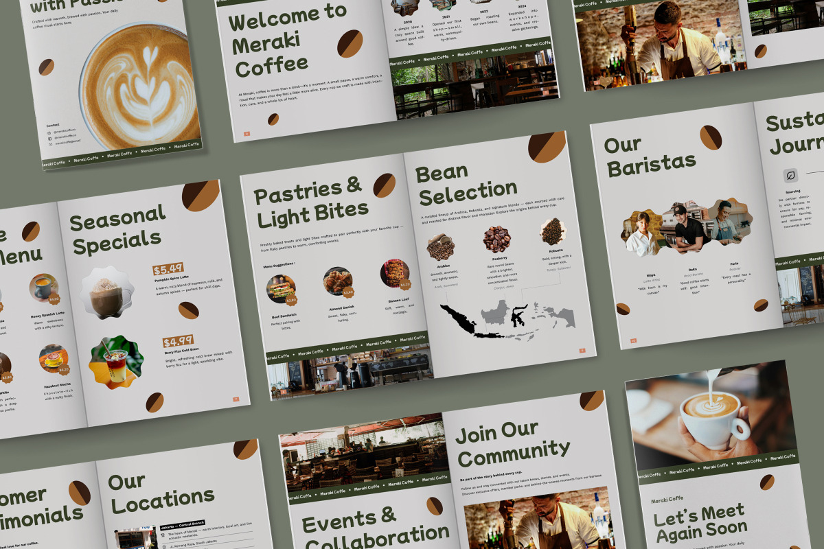 Artisanal Coffee Shop Brochure, a Brochure Template by twinstd (Photo 6 of 6)