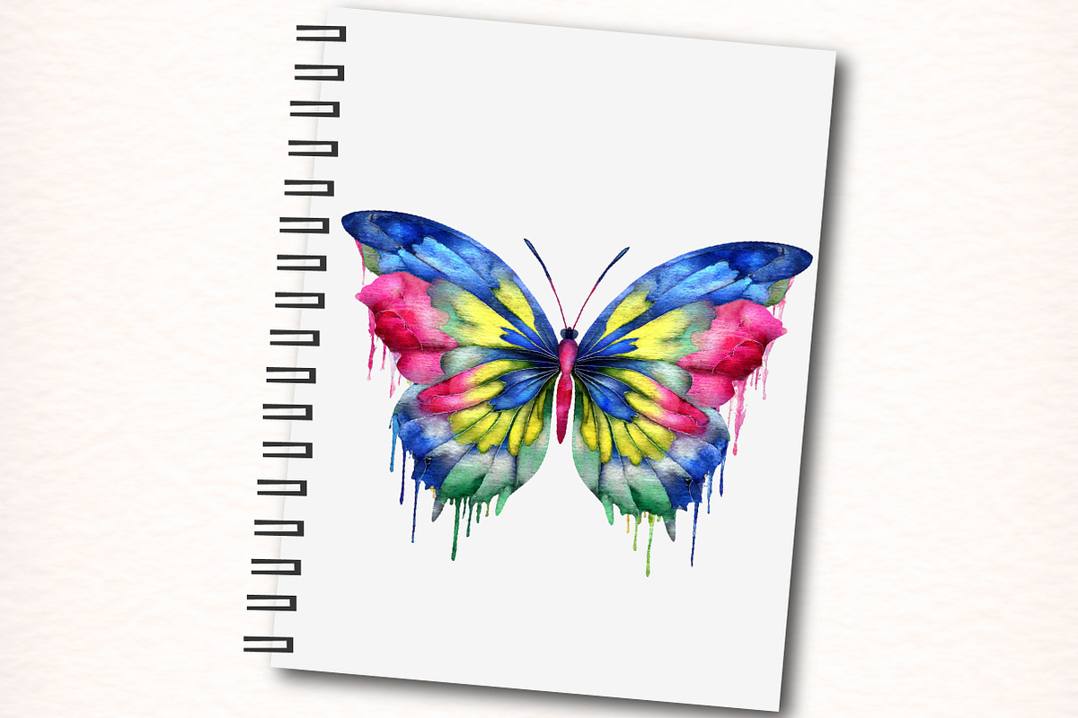 Watercolor Butterfly Clipart, an Animal Illustration by Digital Artistic99 (Photo 6 of 11)