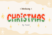 CHRISTMAS - Holiday Polka Dot Font, a Handwritten Font by KiddoGlyphs Studio (Thumbnail 1 of 3)