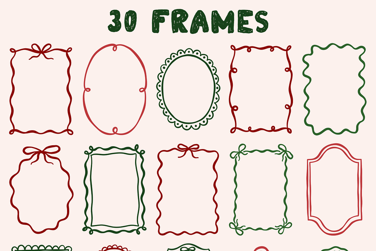 Christmas Frames And Illustrations, an Object Graphic by ArtFM (Photo 7 of 13)