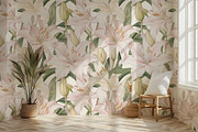 Floral Seamless Patterns + Cliparts, a Pattern Graphic by Olya Creative (Thumbnail 8 of 20)