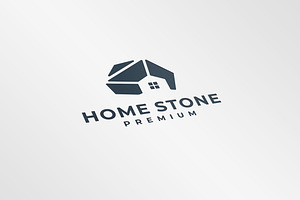 home stone geometry logo icon vector