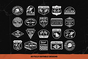Racing Badges - Mono, a Branding & Logo Template by cd-design.co (Thumbnail 2 of 8)