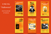 Halloween Party Canva & Instagram St, a Social Media Template by Attype (Thumbnail 2 of 4)