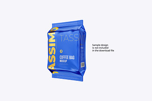 Coffee Bag Mockup. Tassimo