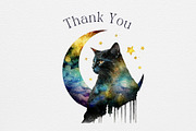 Cat Watercolor Magic illustration, an Animal Illustration by Red Ink (Thumbnail 8 of 8)