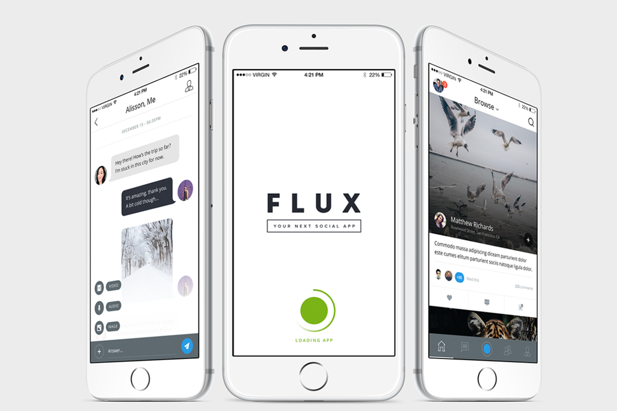 Flux - iPhone App Template, a Templates & Theme by Ionut Zamfir (Photo 5 of 5)