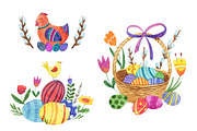 Watercolor bright Easter, a Food Illustration by Kattarina Po (Thumbnail 3 of 9)
