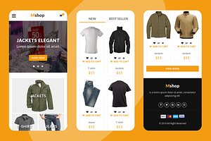 Mshop - ECommerce Mobile Template