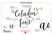 Celadon Modern Calligraphy Font, a Script Font by Studio Indigo (Thumbnail 2 of 15)