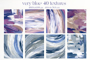 VERY PERI & BLUE abstract textures, a Texture Graphic by Yuliya Derbisheva (Thumbnail 7 of 14)