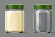 Realistic glass jar with mayonnaise, a Food Illustration by Vectorbuum (Thumbnail 3 of 3)