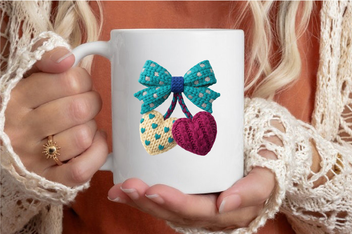 Faux Crochet Valentines Day Png, an Illustration by designcity5 (Photo 4 of 9)