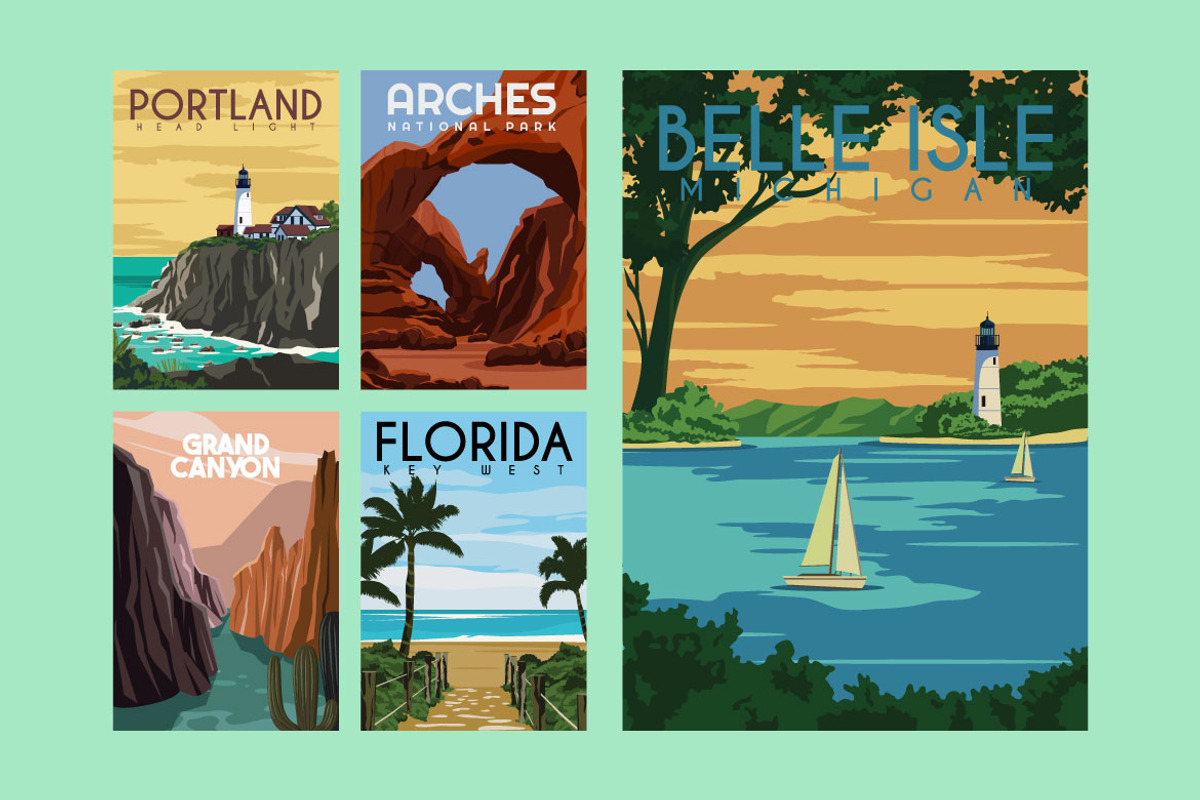 Travel Poster North America Vol.1 preview 2