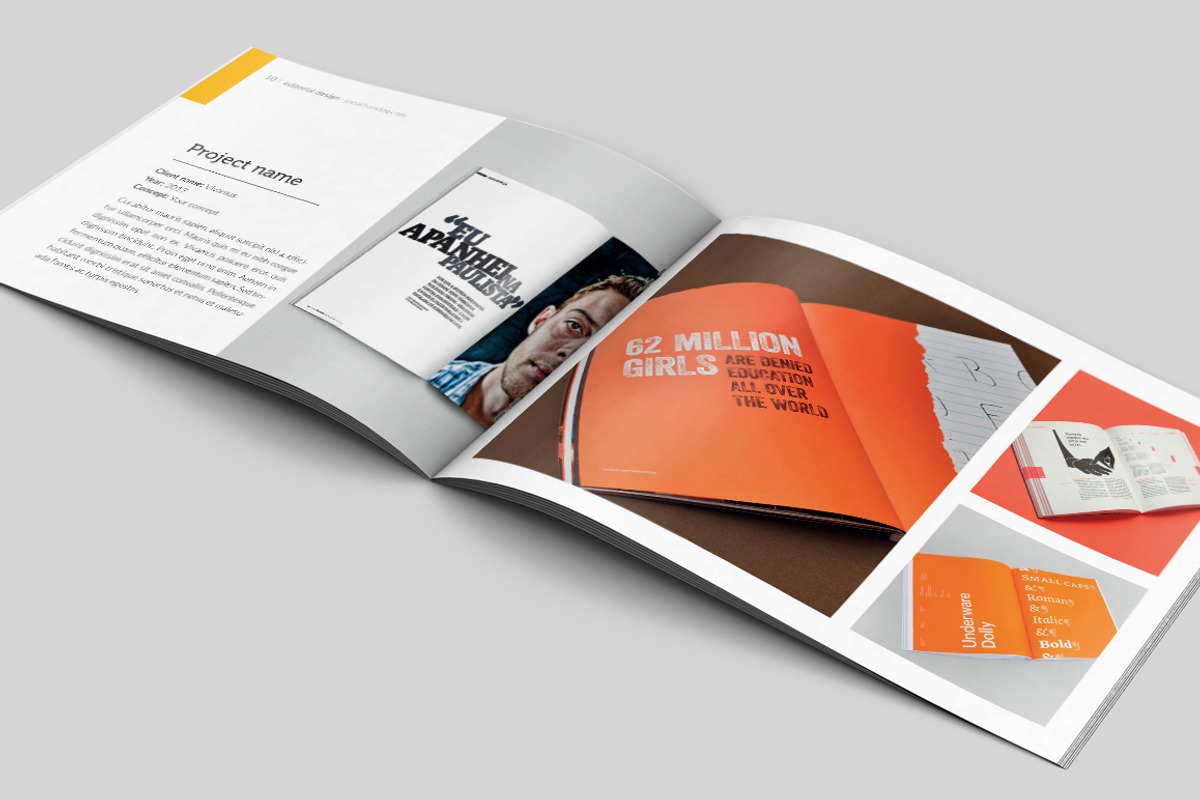 Graphic Design Portfolio Brocure A4, a Brochure Template by buttonpl (Photo 6 of 10)