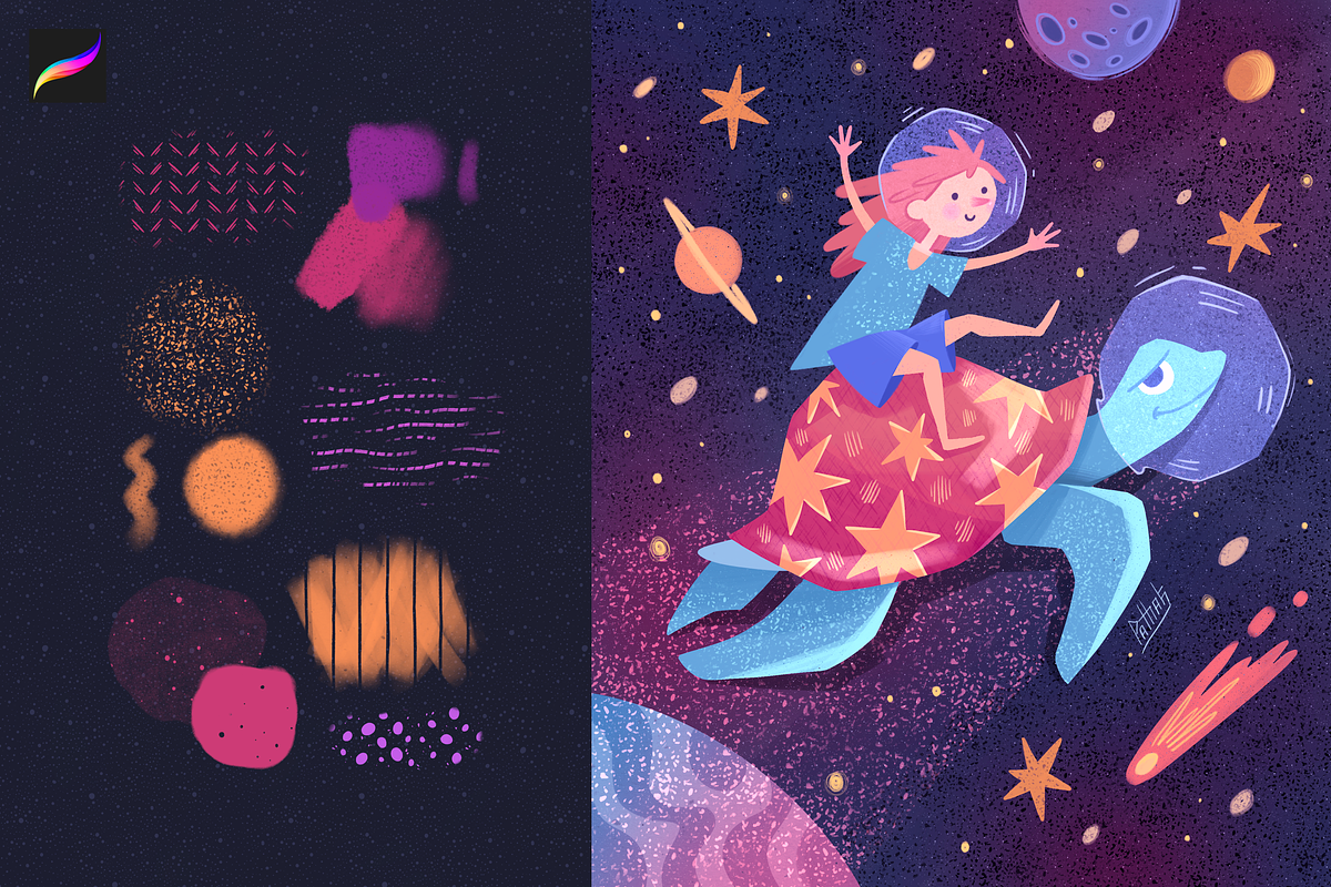 Big Procreate Brushes Bundle, a Brush Add-On by Moon House Shop (Photo 56 of 60)