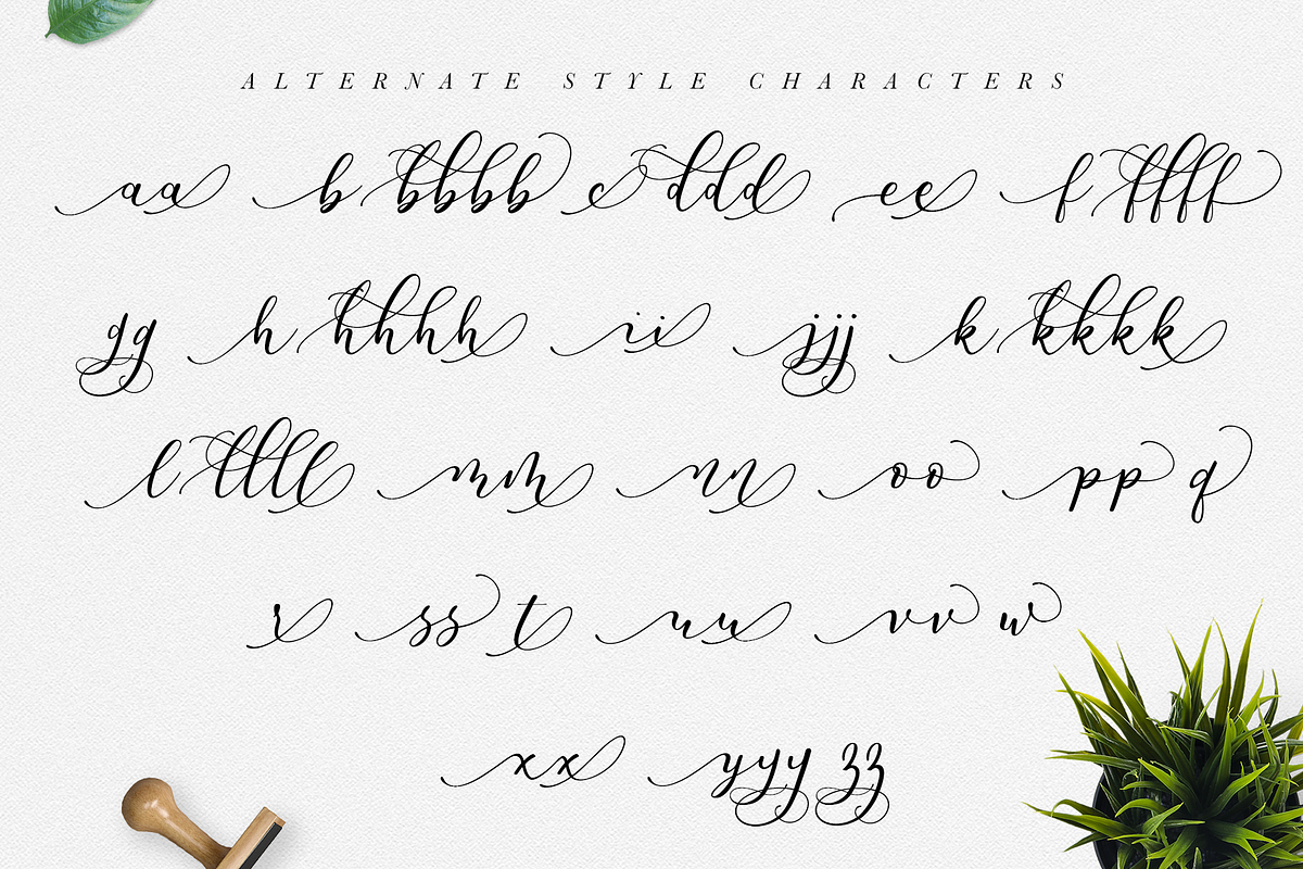 Endita Handwritten Font and Extras, a Script Font by endita (Photo 9 of 12)
