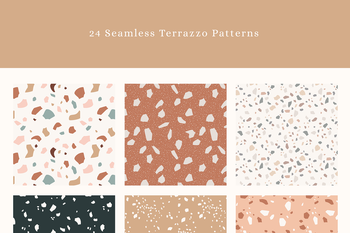 Terrazzo Seamless Patterns, a Pattern Graphic by Emma Webb Studio (Photo 3 of 9)