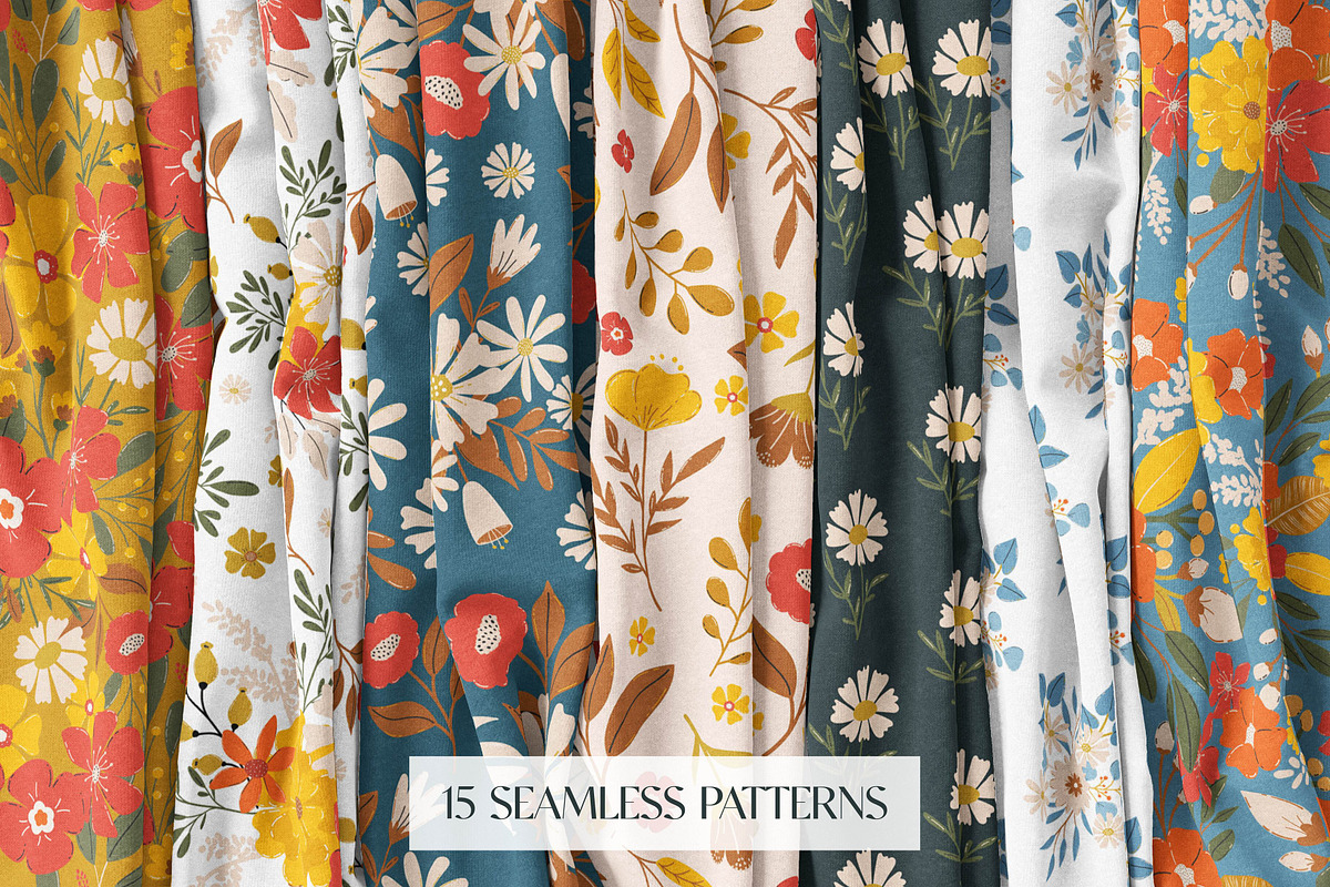 Blooming Season. Flowers & Patterns, a Decorative Illustration by EltaMaxArt (Photo 12 of 14)