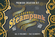 Steampunk Elements Megabundle, an Object Graphic by ARTE MIGUEL (Thumbnail 1 of 4)