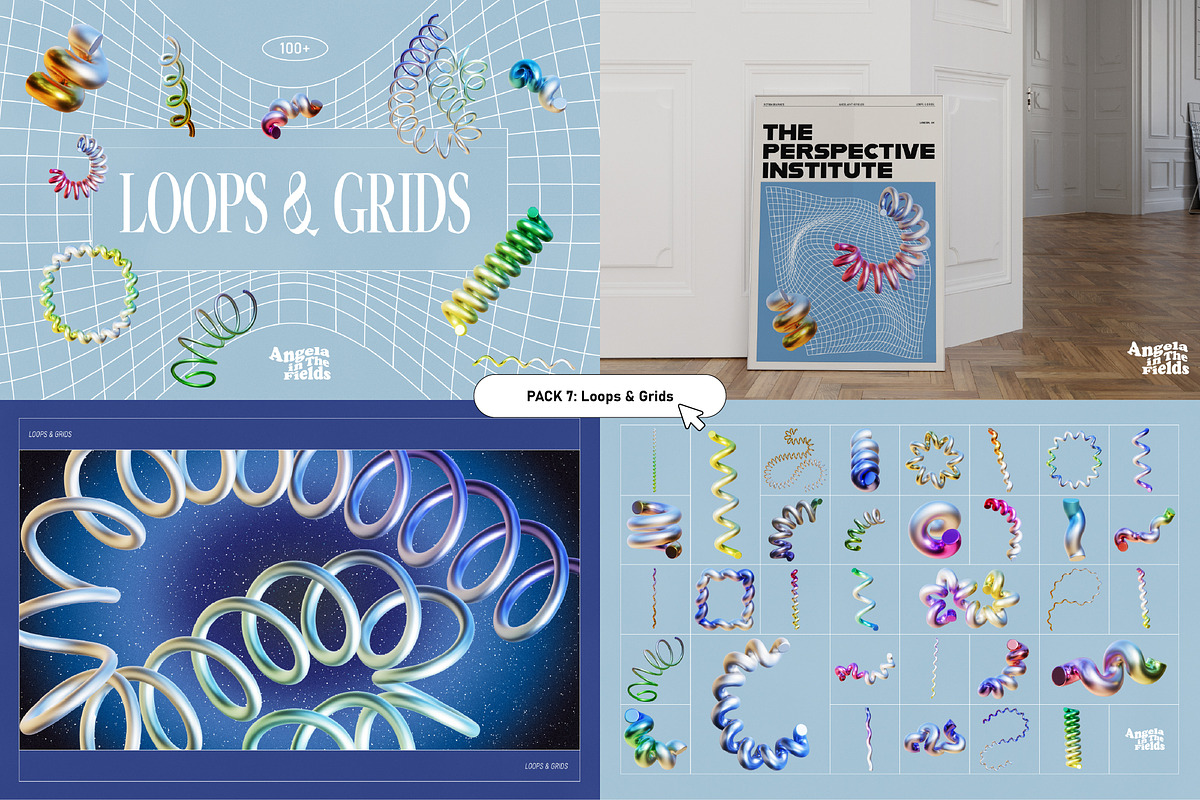 75% OFF Pop Futurism Bundle, an Object Graphic by angelainthefields (Photo 14 of 18)