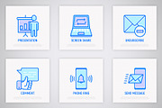 Communication | 16 Thin Line Icons, an Outline Icon by Alex Blogoodf (Thumbnail 5 of 7)
