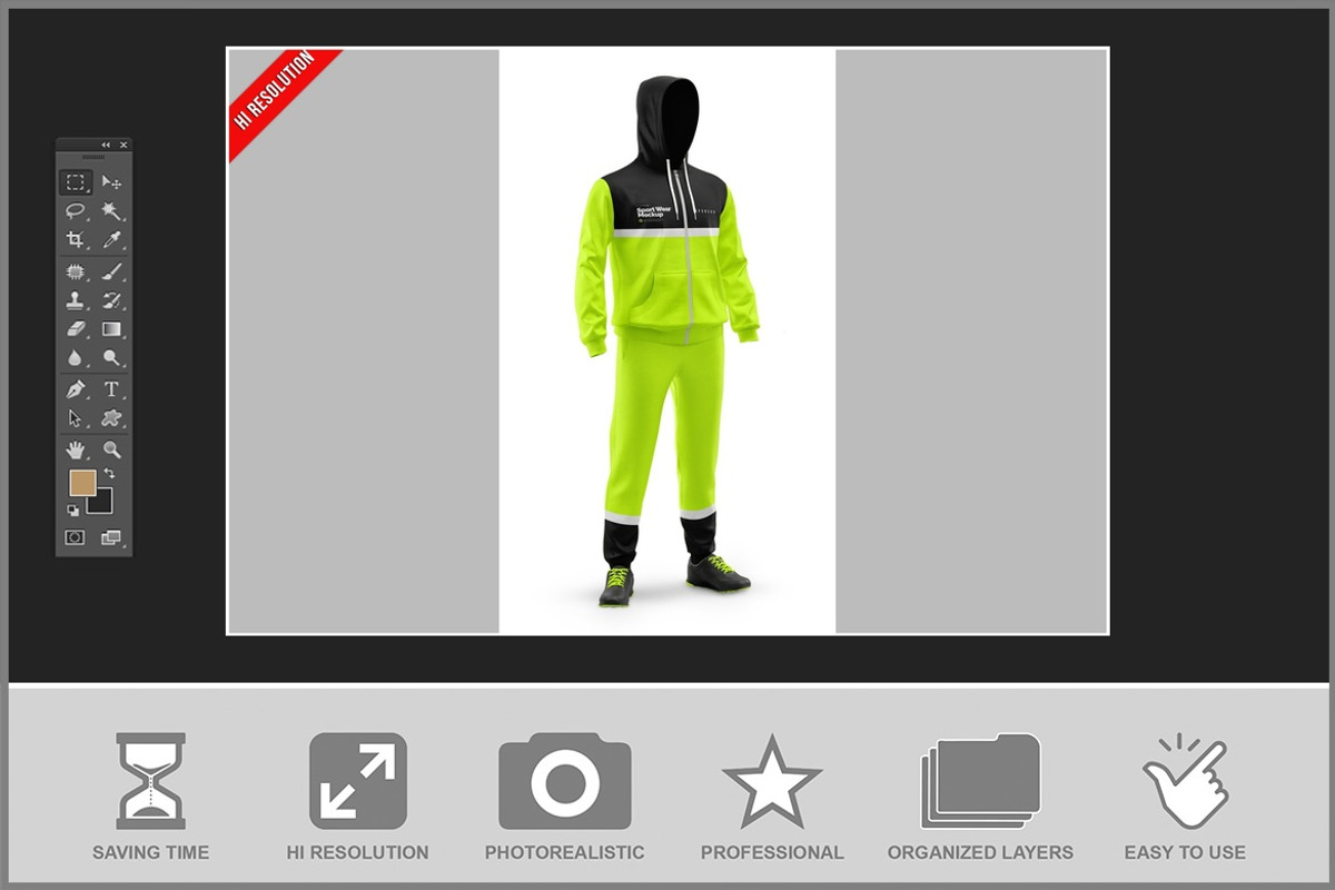 Sportwear Mockup, a Bottom Mockup by Bruno's Shop (Photo 2 of 3)