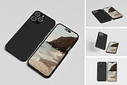 iphone 15 pro, an iPhone Mockup by kebunmockup (Thumbnail 1 of 5)